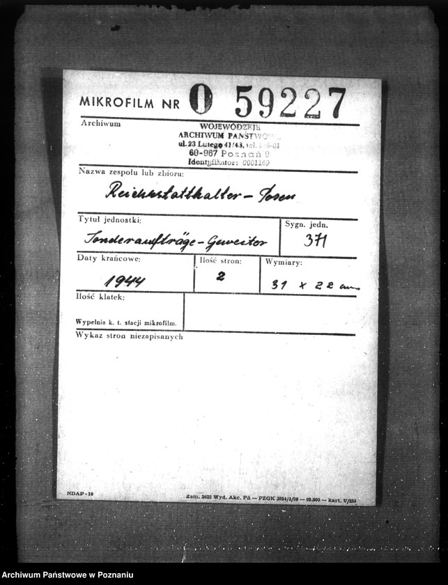 Obraz 2 z jednostki "Sonderaufträge- Gauleiter"