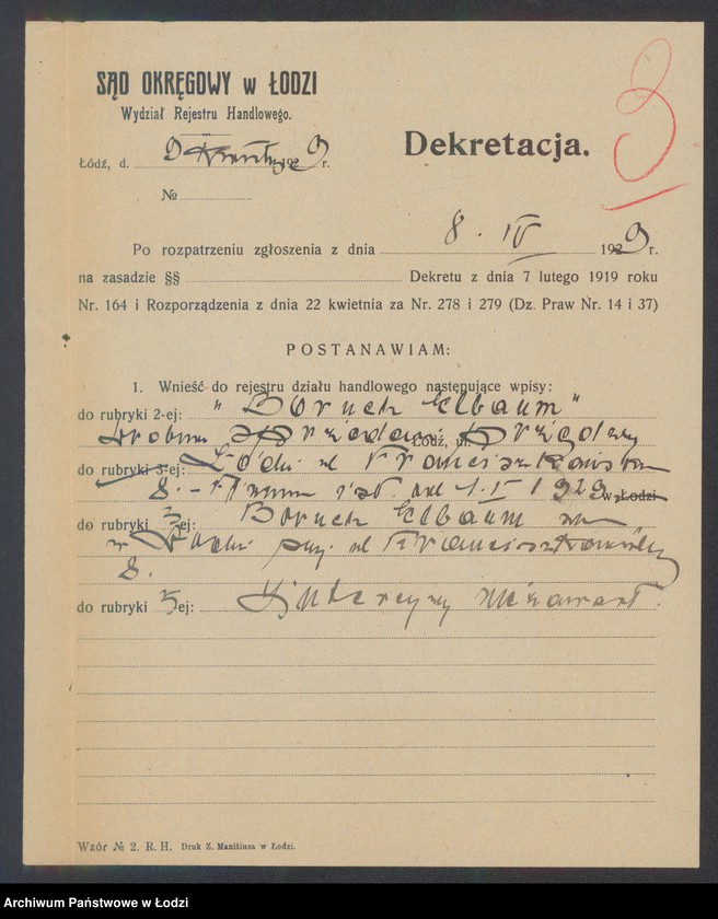 Obraz 5 z jednostki "Boruch Elbaum- drobna sprzedaż przędzy"