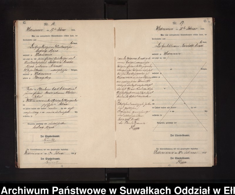image.from.unit.number "Sterbe-Neben-Register des Preussischen Standes-Amtes Widminnen Kreis Loetzen"