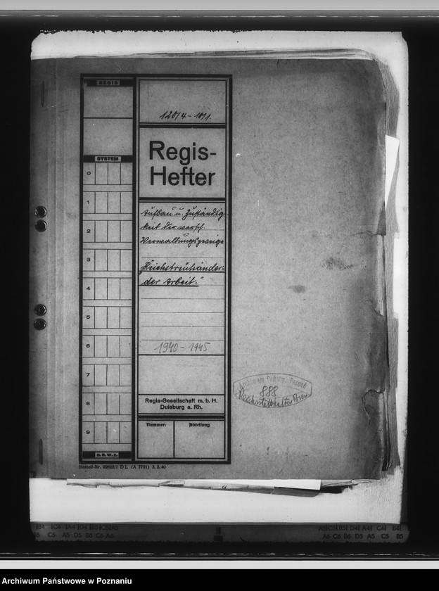 Obraz 4 z jednostki "Aufbau und Zuständigkeit der verschiedenen Verwaltungszweige. Reichstreuhänder der Arbeit"