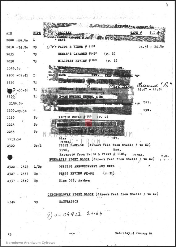 Obraz 5 z jednostki "Skrypty audycji z dnia 04.01.1964"