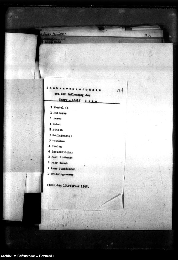 Obraz 15 z jednostki "Ehemalige Heimkinder von 1941 bis 30 V 1942, S-Z. [Przyjęcia i przekazania dzieci, litera S-Z]."