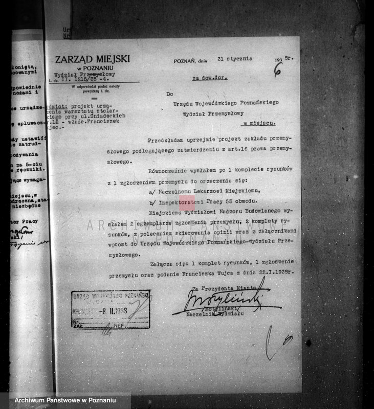 image.from.unit.number "Fabryka mebli w Poznaniu projekt urządzenia warsztatu stolarskiego przy ul. Śniadeckich 12"