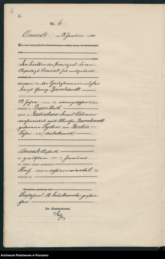 Obraz 9 z jednostki "Sterbe-Haupt-Register"