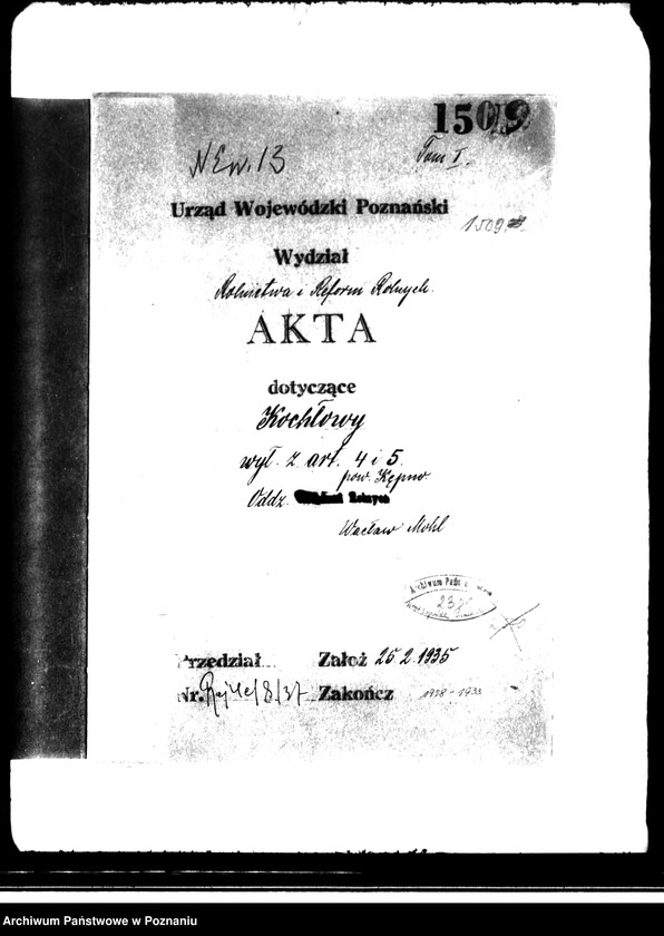 Obraz 4 z jednostki "Majątek Kochłowy wyłączony z art.. 4 i 5 ustawy o reformie rolnej Wacław Kohl"