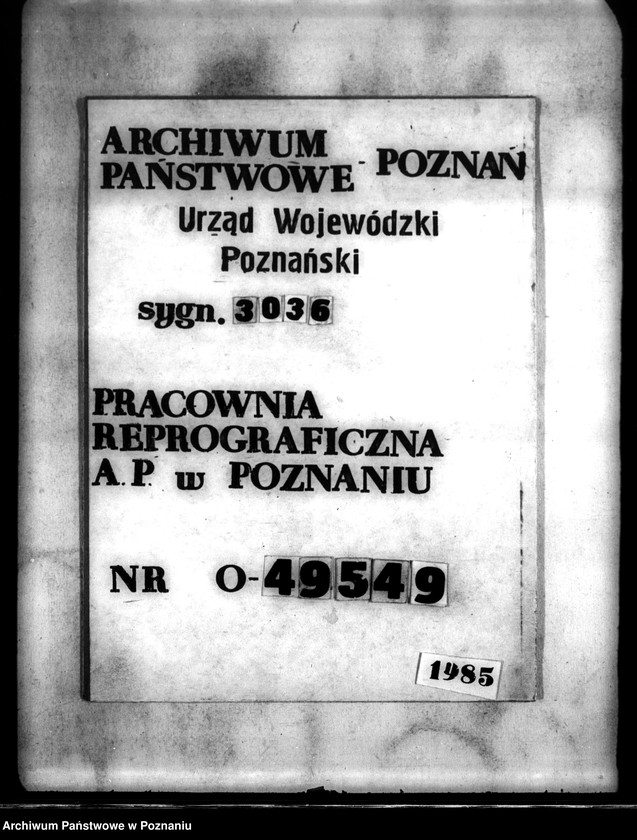 Obraz 14 z jednostki "Wyłączenie z art.. 4 ustawy o wykonaniu reformy rolnej z majątku Samostrzel i Dąbki powiatu wyrzyskiego własność Konstantyna Bnińskiego"