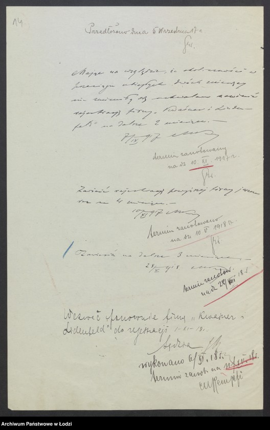 Obraz 16 z jednostki "Kwaśner i Lindenfeld - prowadzenie przędzalni zarobkowej"