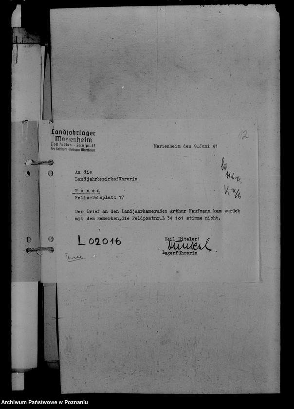 Obraz 16 z jednostki "Feldpost (korespondencja z żołnierzami)"