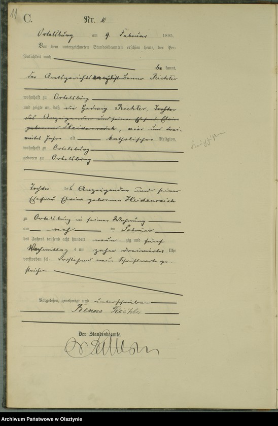 image.from.unit.number "Sterbe-Haupt-Register Nr 1 - 73"