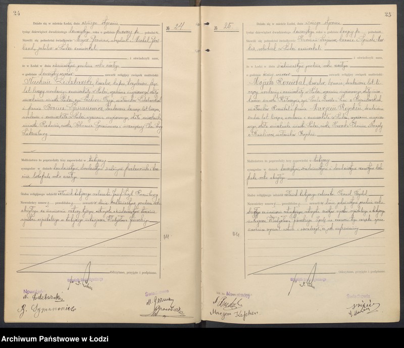 Obraz 15 z jednostki "Akta małżeństw od numeru 1 do numeru 600"