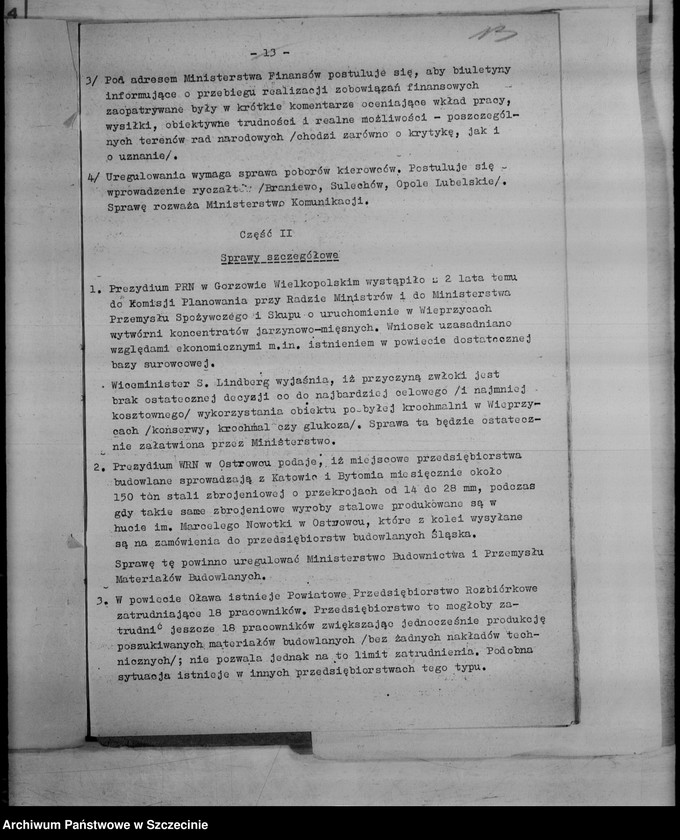 Obraz 17 z jednostki "Narady przewodniczących i sekretarzy prezydiów powiatowych rad narodowych - protokoły"