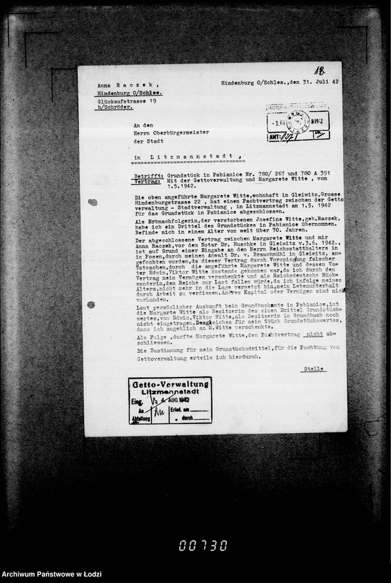 Obraz 17 z jednostki "Pachtverträge [nieruchomości w Pabianicach]"