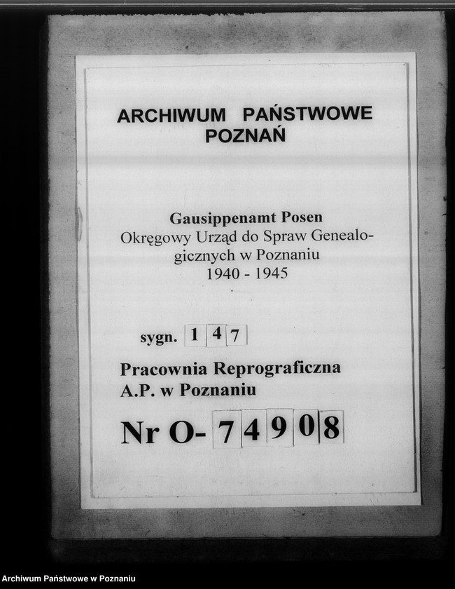Obraz 1 z jednostki "[Korespondencja w sprawach organizacyjnych], Kreissippenamt Turek"