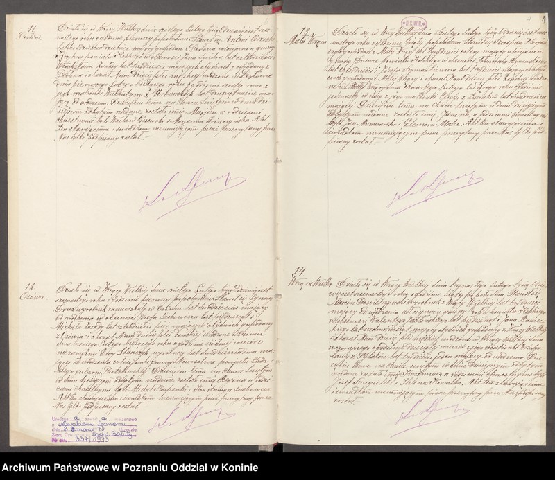 Obraz 6 z jednostki "Księga akt urodzeń, małżeństw, zgonów za 1916 rok"