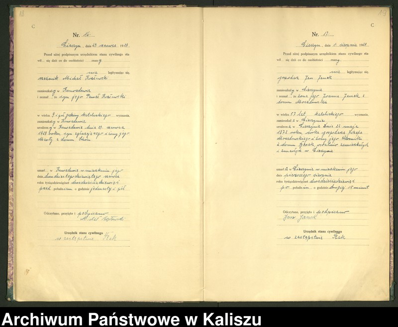 Obraz 12 z jednostki "[Księga zgonów]"