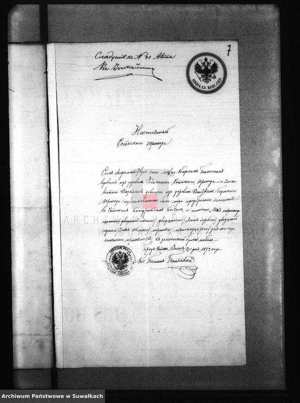 image.from.unit.number "Dokumenty k Aktam Brakosočetanija Punskago Prichoda s 1873 goda"