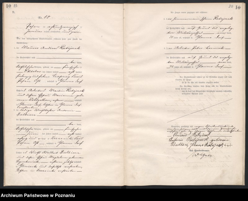 Obraz 12 z jednostki "[Księga małżeństw]"