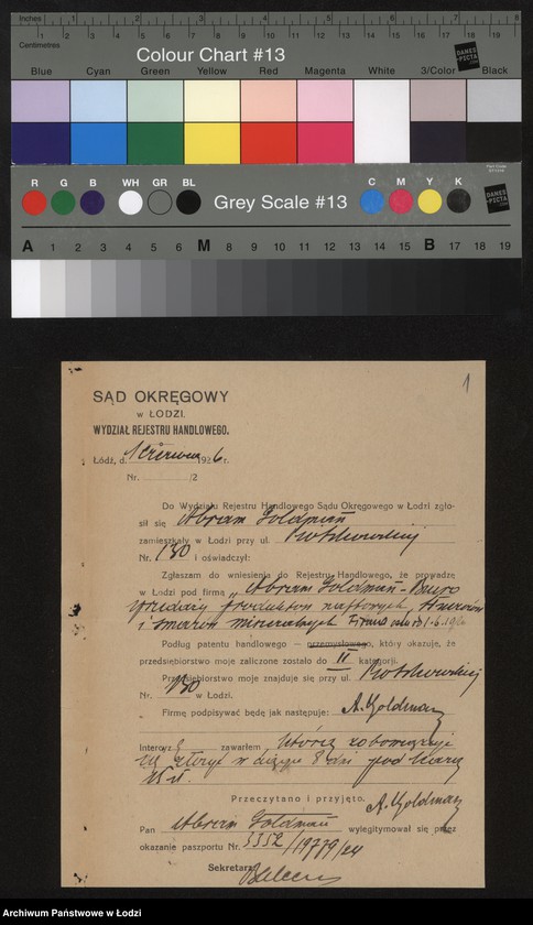 Obraz 3 z jednostki "Abram Goldman – biuro sprzedaży produktów naftowych, smarów"