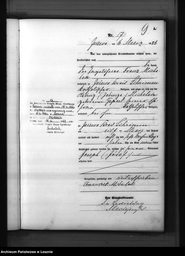 Obraz 20 z jednostki "[Księga urodzeń]"