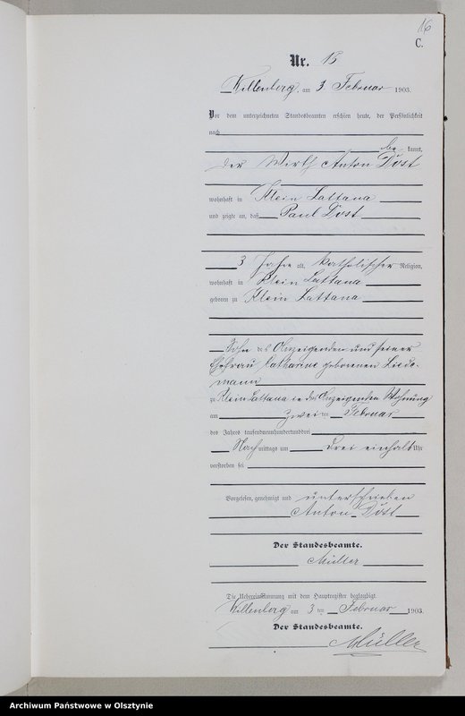 image.from.unit.number "Sterbe-Neben-Register Nr 1 - 172"