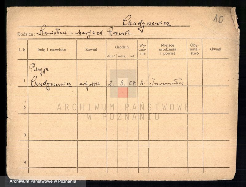 Obraz 12 z jednostki "Chudysiewicz - Chyczewski"