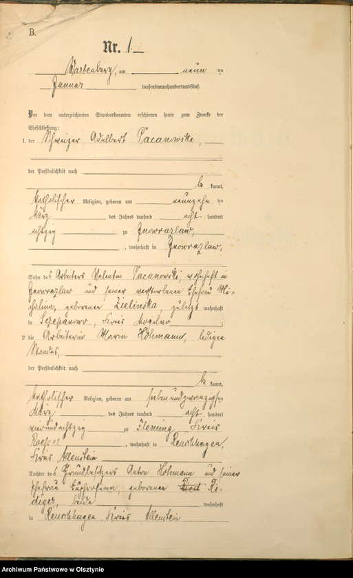 image.from.unit.number "Heiraths-Haupt-Register Nr 1 - 23"