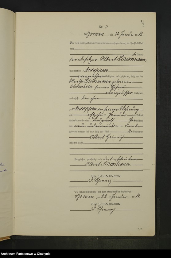 image.from.unit.number "Geburts-Neben-Register Nr 1 - 28 [Księga urodzeń wtóropis]"