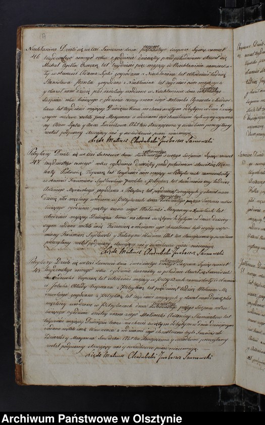 image.from.unit.number "Duplikat Urodzonych Zaslubionych Zmarłych w parafii Sarnowskiey z roku 1838"