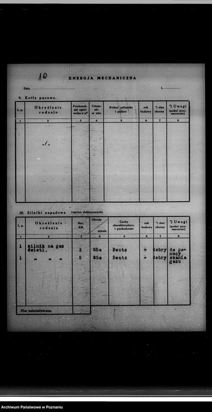 Obraz 14 z jednostki "Kwestionariusz Gazowni Miejskiej w Środzie"