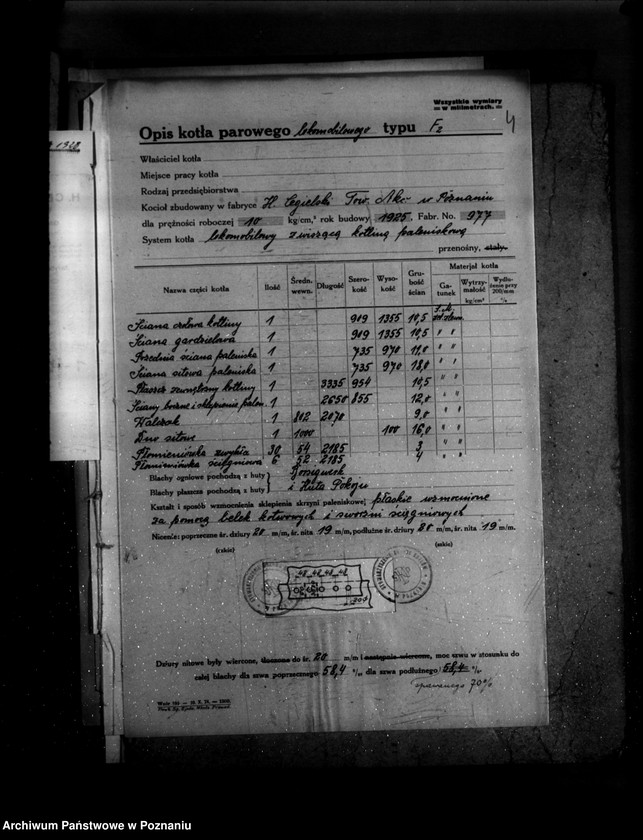 Obraz 8 z jednostki "Majątek Trzebaw powiat poznański W. Pluciński nr woj. kotła 6188"