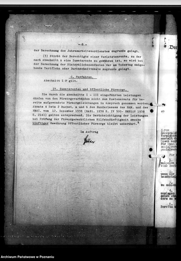 Obraz 12 z jednostki "Erfassung der deutschen Sozialrenten - Sozialversicherung"