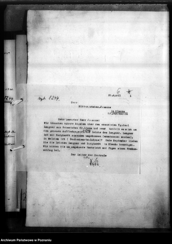 Obraz 10 z jednostki "Paul Langner - Schwetzkau, Kreis Lissa (Leszno)"