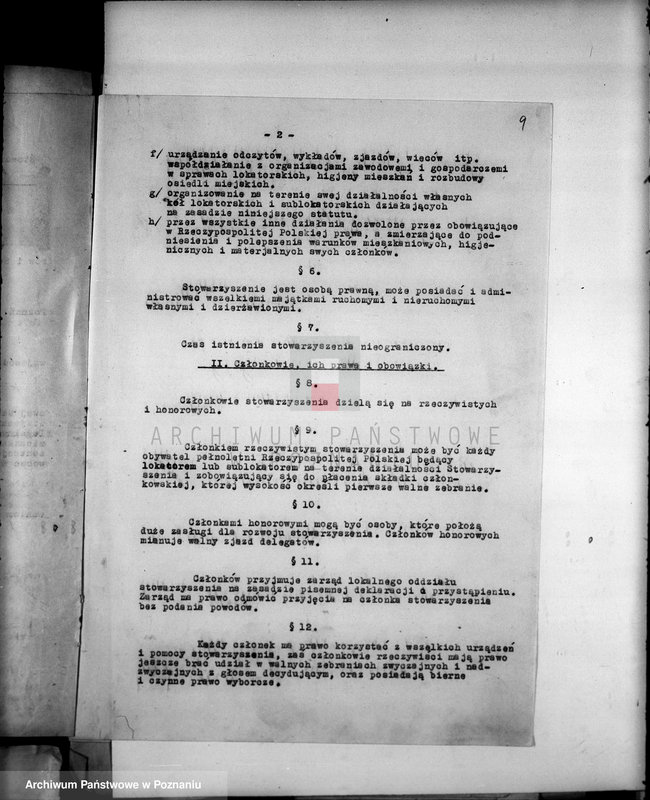 Obraz 13 z jednostki "/Centralny Związek Lokatorów i Sublokatorów Zachodniej Polski w Poznaniu/"