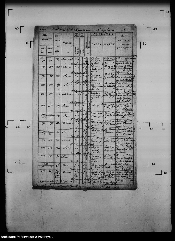 Obraz 6 z jednostki "[Kopie ksiąg metrykalnych parafii Jazów Nowy z filią Cetula (dekanat Jaworów)]"