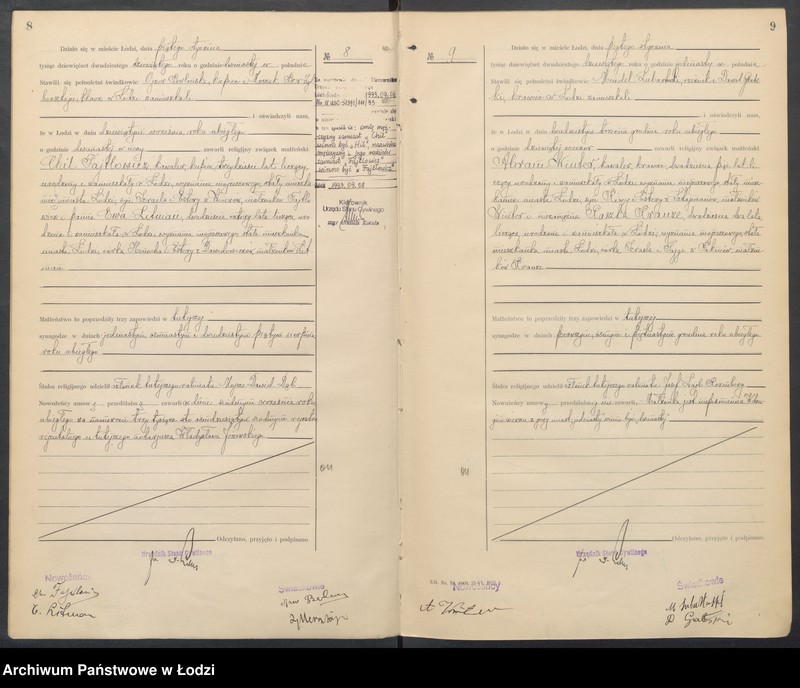 Obraz 7 z jednostki "Akta małżeństw od numeru 1 do numeru 600"