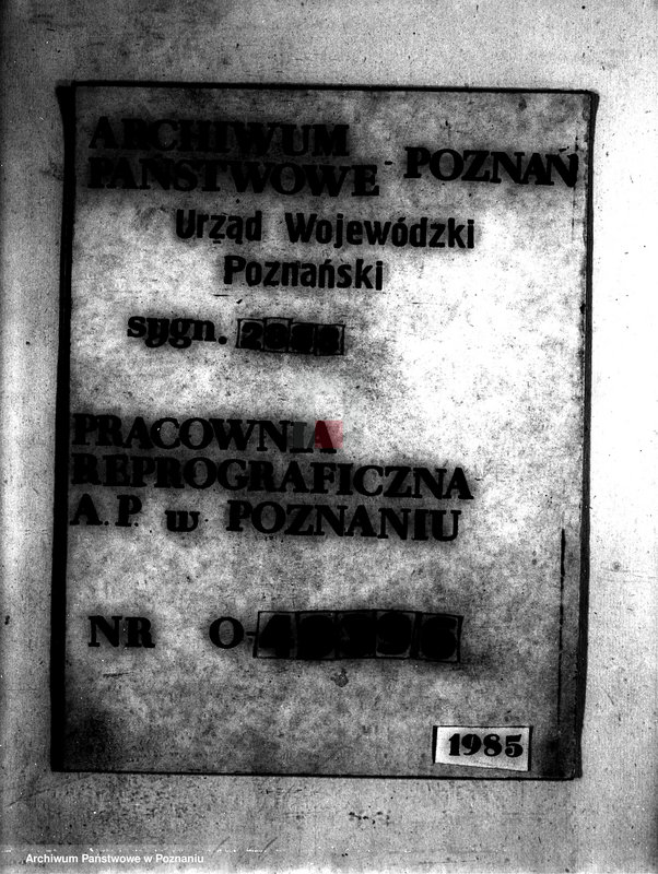 image.from.unit.number "Zestawienie parcel katastralnych i czystego dochodu obszaru przeznaczonego do przymusowego wykupu majątku Karna powiatu wolsztyńskiego"