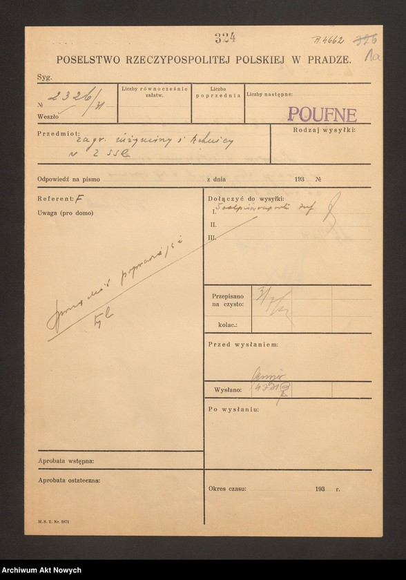 image.from.unit "Czechosłowacja: Stosunki polityczne ze Związkiem Radzieckim. Sprawa wyjazdu inżynierów i studentów czeskich do ZSRR (korespondencja)"