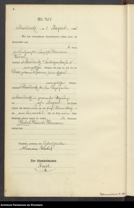 image.from.unit.number "Księga urodzeń USC Świdnica (Schweidnitz) 1895 t. 02"