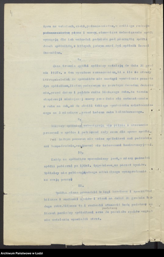 Obraz 6 z jednostki "Izrael Rozenblum, Aron Hoberman- sprzedaż przędzy i wyrobów włokienniczych"