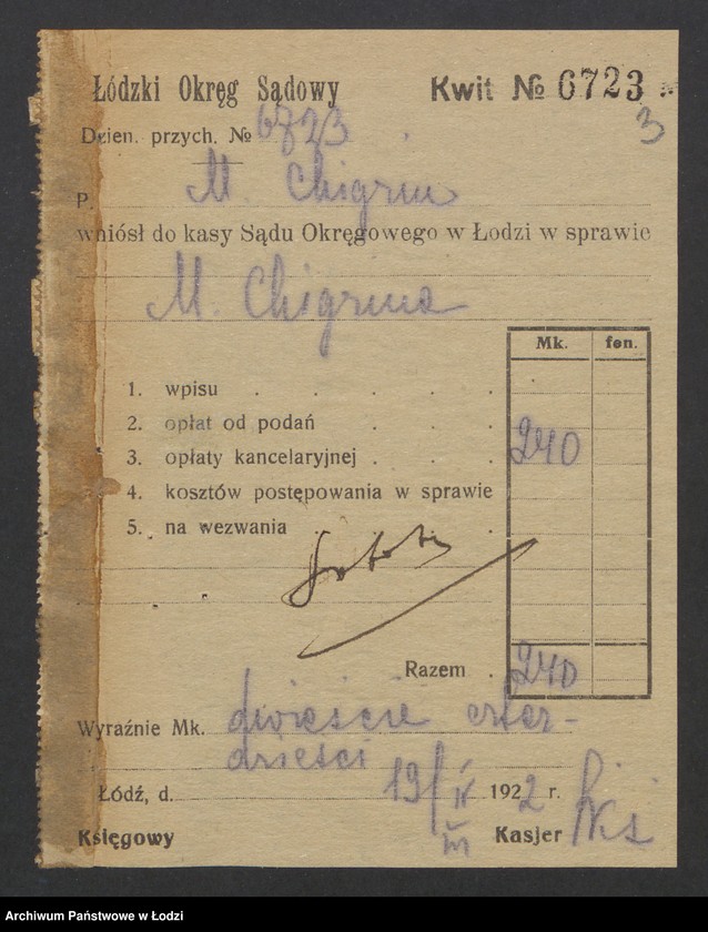 Obraz 5 z jednostki "Michał Chigryn - wyrób towarów bawełnianych"