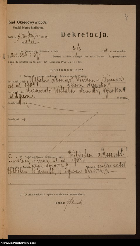 Obraz 6 z jednostki "Wilhelm Szmidt – piwiarnia – Zgierz"