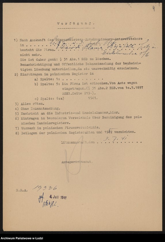 Obraz 6 z jednostki "Dawid Szlama Szajnfeld- sklep zegarmistrzowski"