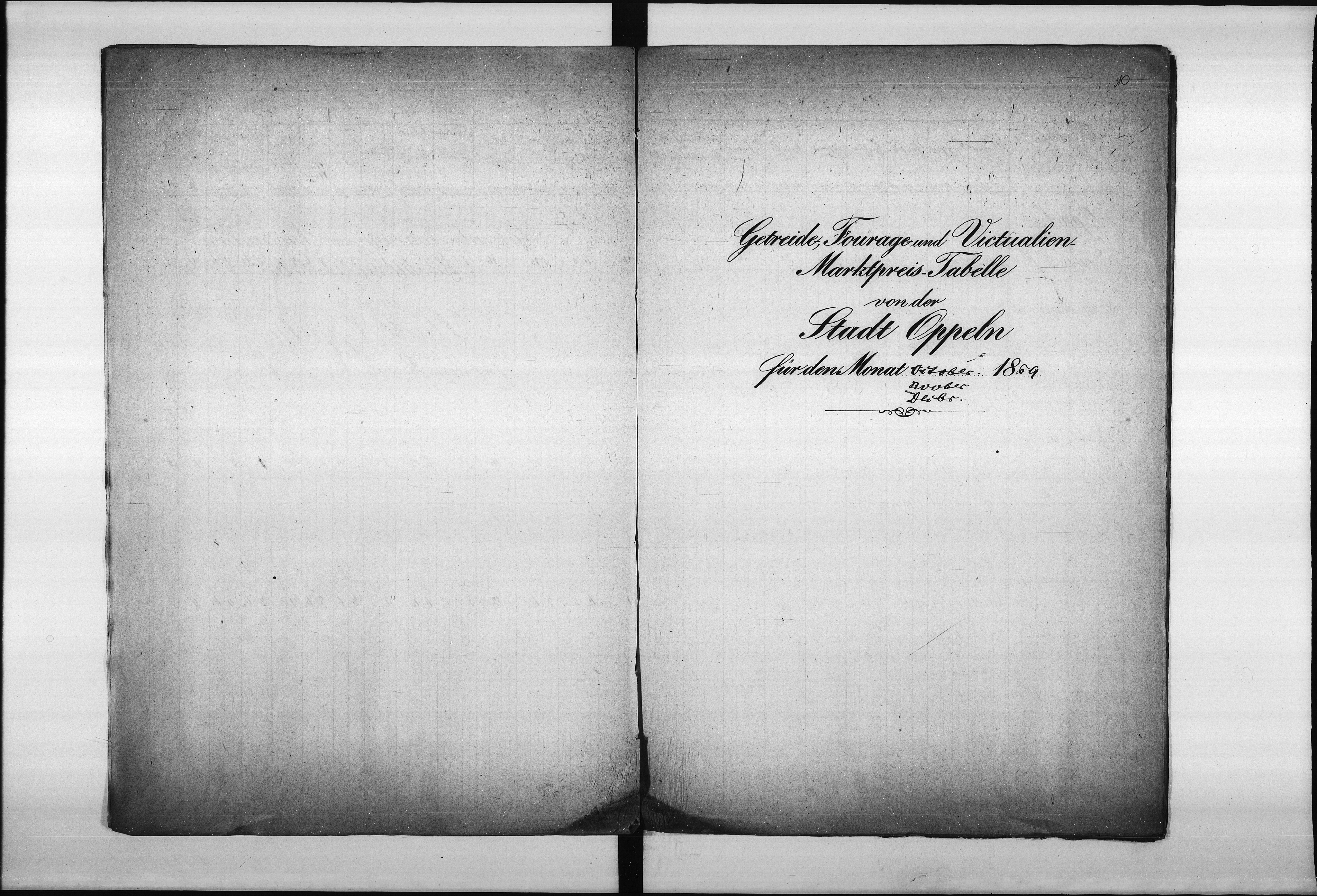 Obraz 11 z jednostki "Acta betreffend Marktpreis-Tabellen"