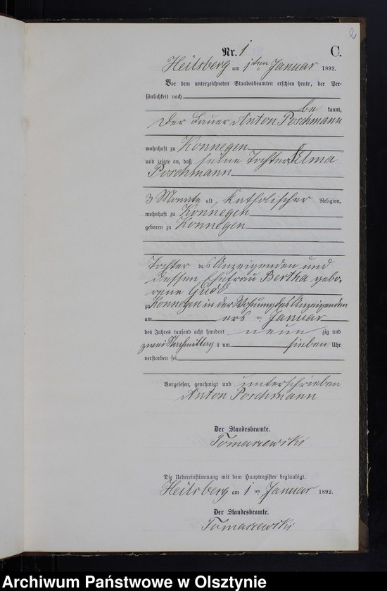 image.from.unit.number "Sterbe-Neben-Register Tom I,Nr 1 - 100"