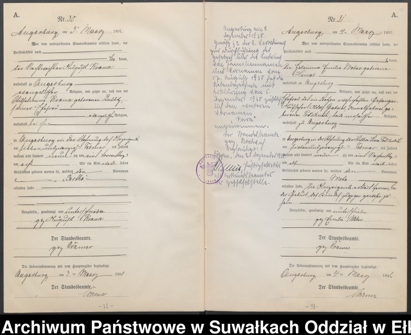 image.from.unit.number "Geburts-Neben-Register des Preussischen Standes-Amtes Angerburg Kreis Angerburg"