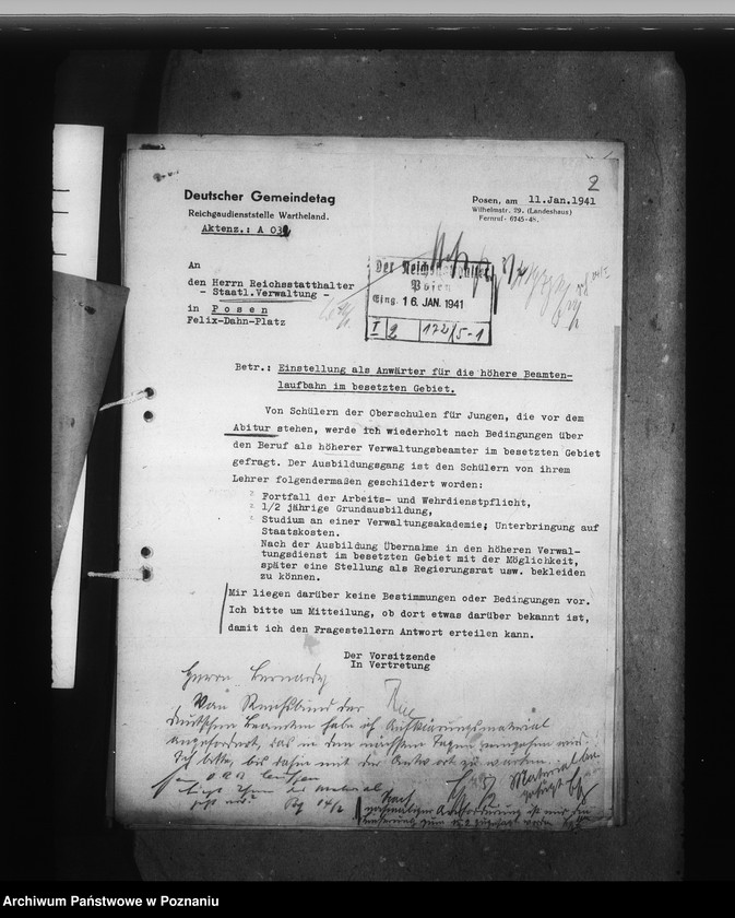 Obraz 6 z jednostki "Nachwuchs für den gehobenen Dienst"