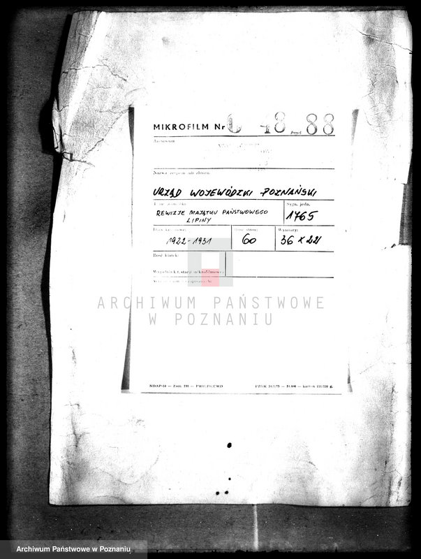 Obraz 2 z jednostki "Rewizje majątku państwowego Lipiny"