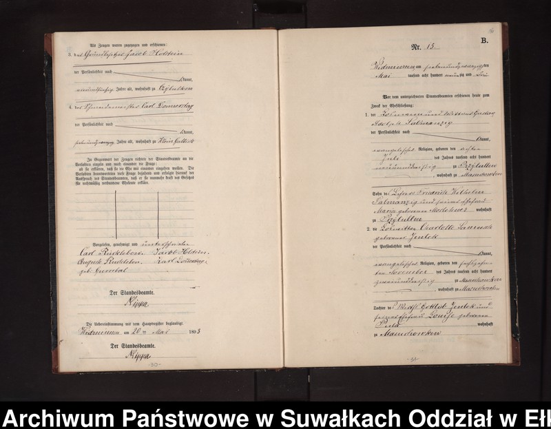 image.from.unit.number "Heiraths-Neben-Register des Preussischen Standes-Amtes Widminnen Kreis Loetzen"