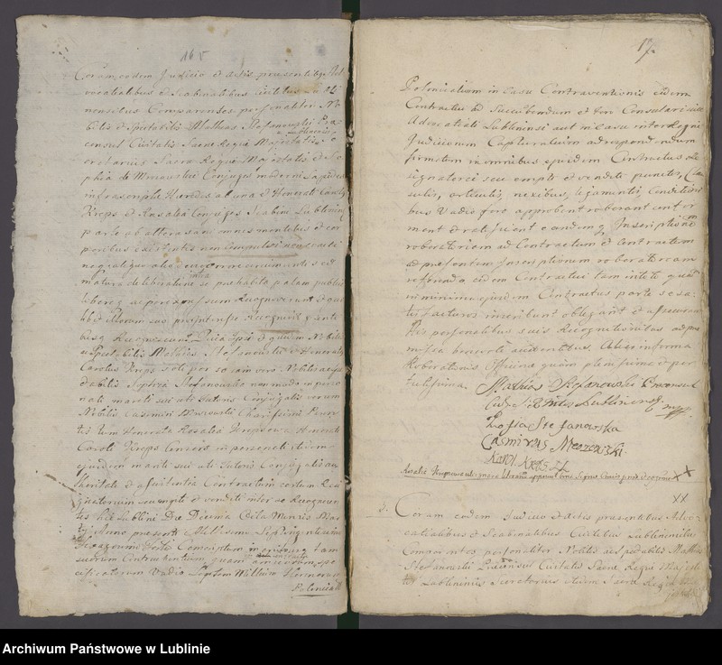 Obraz 19 z jednostki "Acta iudicii advocatialis et scabinalis civitatis SRM Lublinensis donationum, inscriptionum, roborationum, cessionum, oblatarum, relationum, manifestationum ac aliarum"