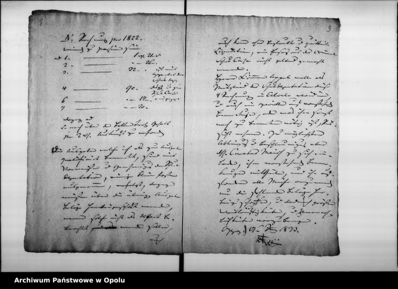 Obraz 9 z jednostki "Acta von Abnahme und Revision der jährlichen Rechnungen von der Schul-Stiftungs-Fundation des verstorbenen Schulraths und hiesigen Stadt-Pfarrers Franz Paul Vol. I de anno 1818"